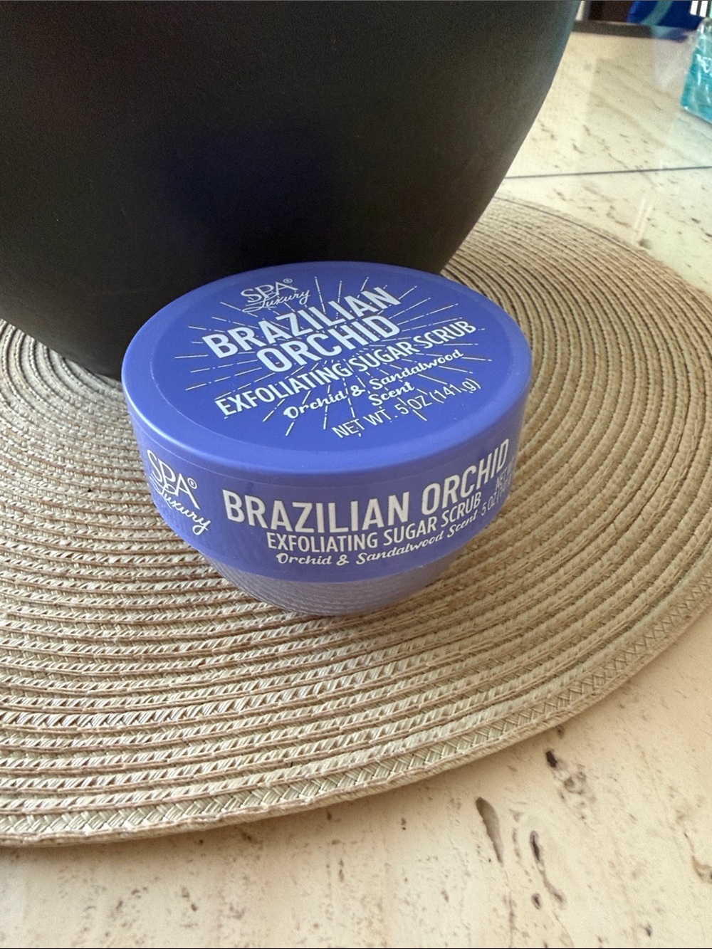 Brazilian Orchid Exfoliating Sugar Scrub - Orchid & Sandalwood 5 oz. New Sealed